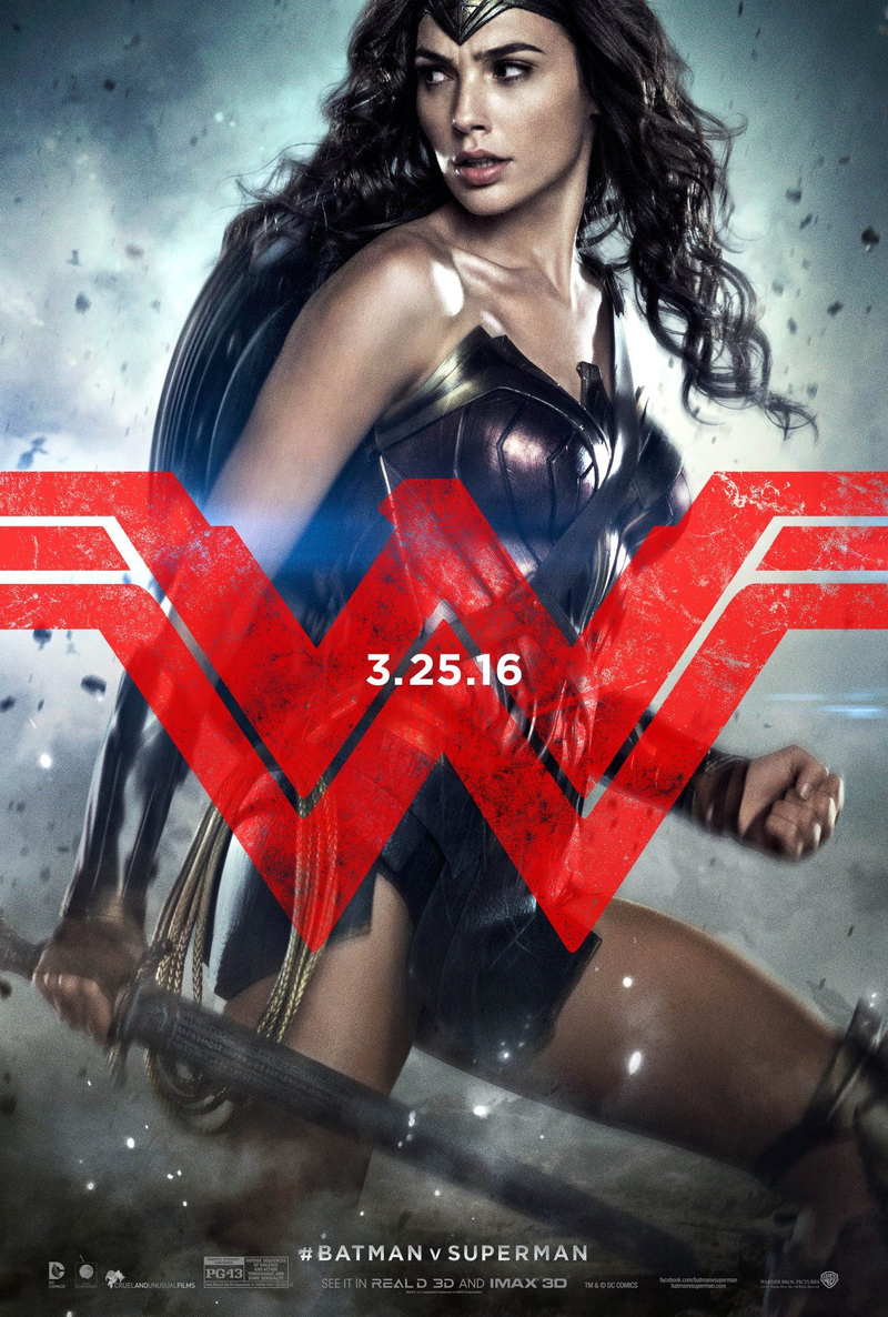 Illustration for article titled The Trinity Rises Up On a New Set of Gritty Batman v Superman Posters
